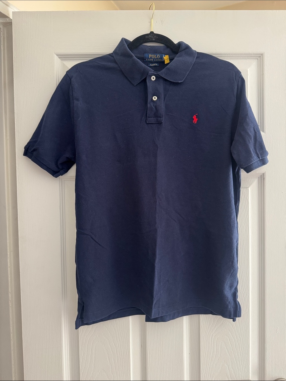Polo by Ralph Lauren Navy Polo with Red Pony Logo